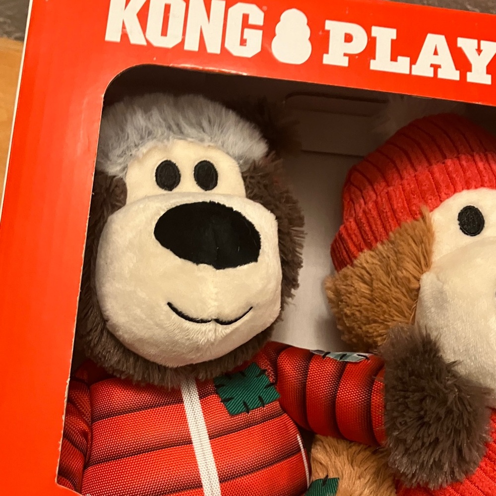 KONG Play Pack - Red and Brown Stuffed Animals. Durable, Rope, knot toy, popular - Picture 7 of 10